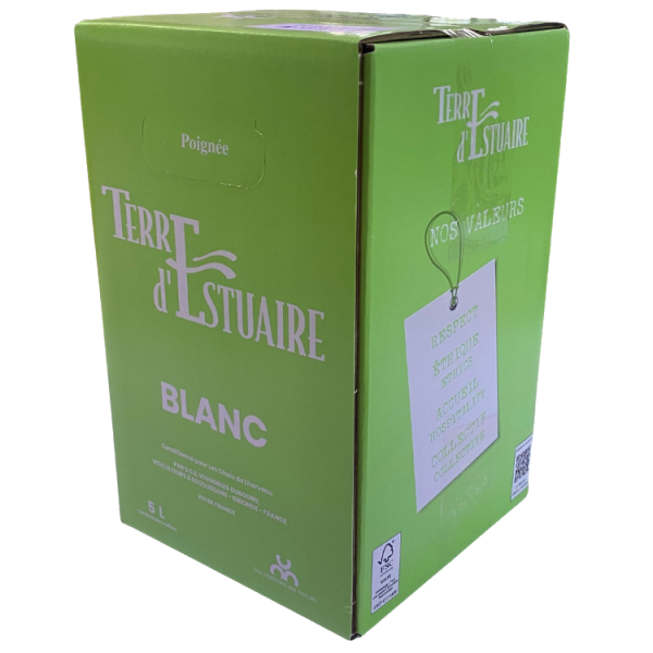 Terre d'Estuaire White BIB 5L