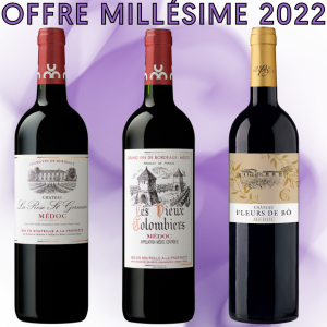 OFFRE MILLÉSIME 2022 à 133,20 € (au lieu de 176,40 €)
